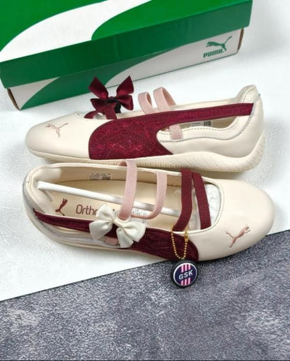Pumma Speed Cat Ballet Lace Ivore Maroon