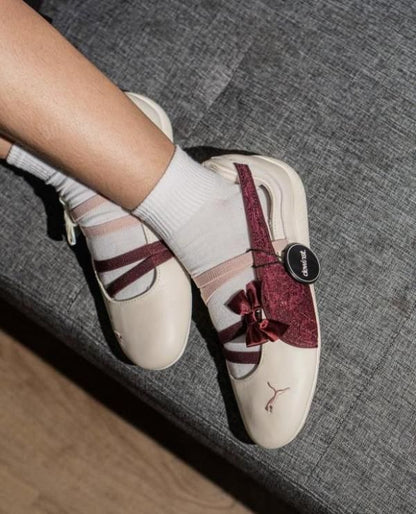 Pumma Speed Cat Ballet Lace Ivore Maroon