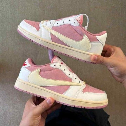 Travis Scott x Nikee Air jordan 1 low OG Shy pink semi ua