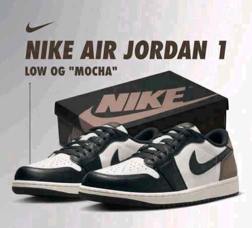 nikkee Air Jordan 1 Retro Low OG Mocha Semi UA