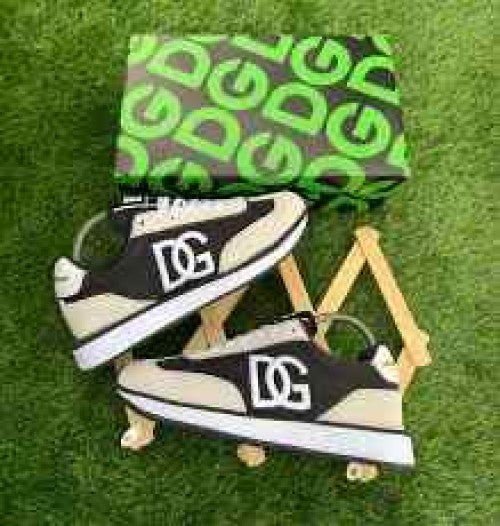 D&G Cushion Leather Black White
