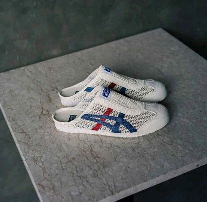 Onitsukaa Tiger Mexico 66 Sabot Cream Mako Blue