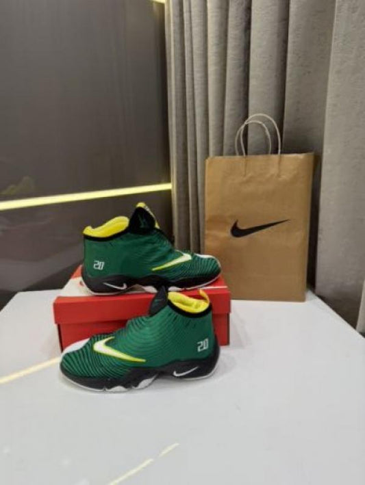 NIK_E AIR ZOOM FLIGHT THE GLOVE QS GARY PAYTON PINK YELLOW FIX