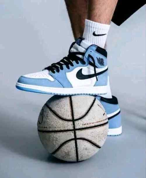 jordan retro 1 high UNIVERSITY BLUE LEATHER SHINE semi ua