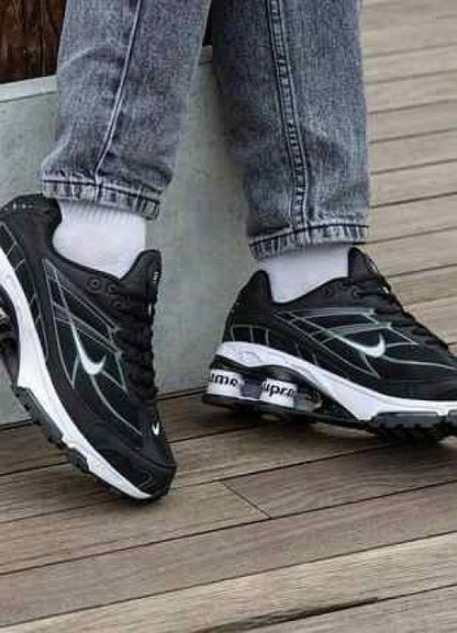 nikkee Shox Ride 2 Supreme BLACK WHITE
