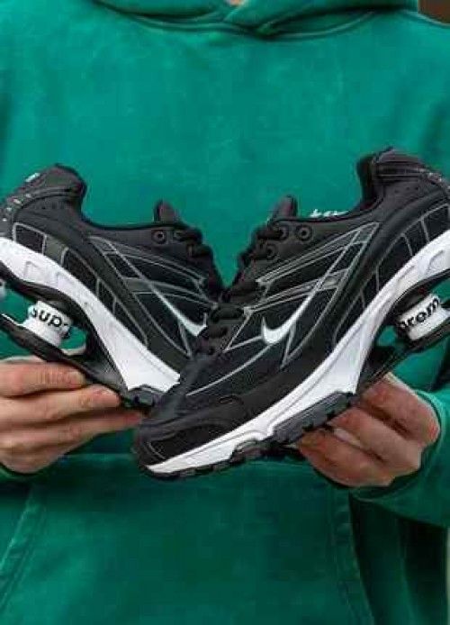 nikkee Shox Ride 2 Supreme BLACK WHITE