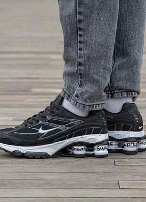 nikkee Shox Ride 2 Supreme BLACK WHITE