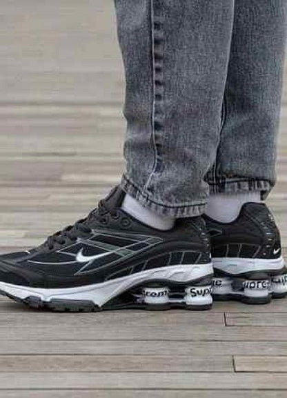 nikkee Shox Ride 2 Supreme BLACK WHITE