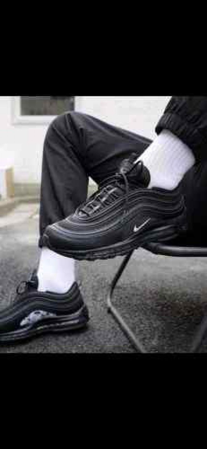 Nikke Airmax 97 Triple Blackwhite