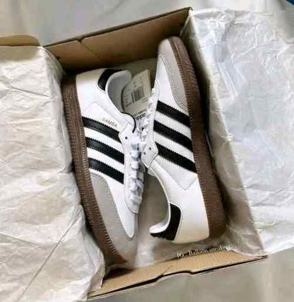adidaass samba white black fix