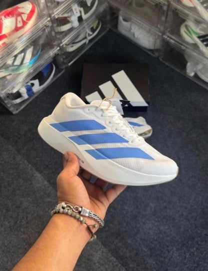 Adidaas adizero evo sl white blue fusion