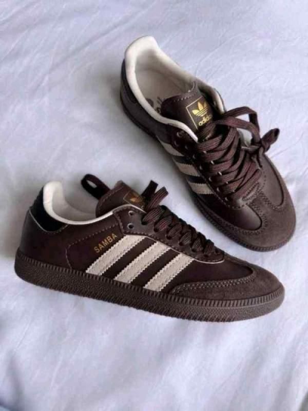 Adid dass samba og dark brown beige gum