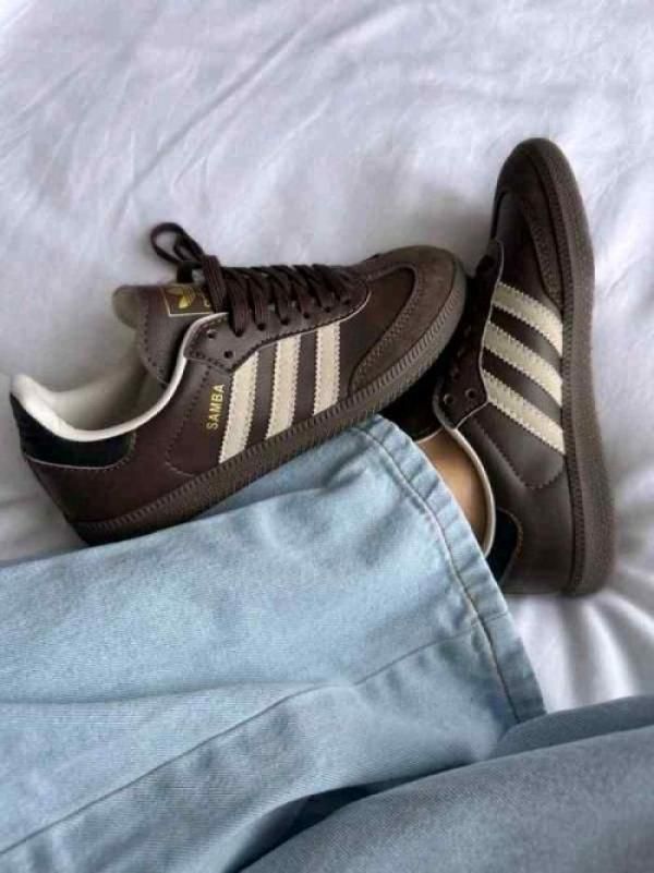 Adid dass samba og dark brown beige gum