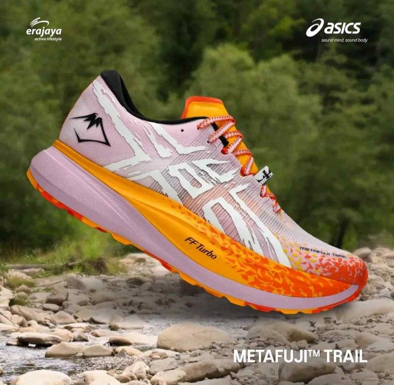 Asiccss Metafuji Trail Shoes Purple Orange
