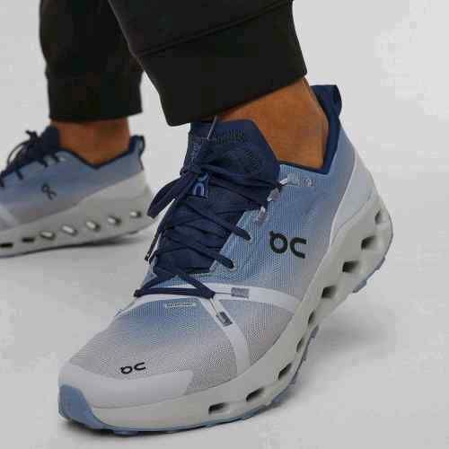 On Cloudsurfer Trail Waterproof Chambray Glacier