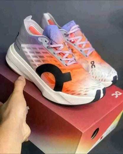 On Cloudboom Strike White Flame with cloud extra insole