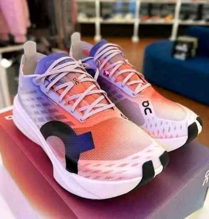 On Cloudboom Strike White Flame with cloud extra insole