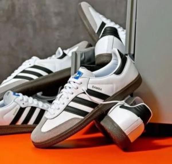 Adidaass Samba White Black Fix