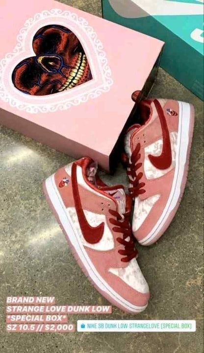 Nikkee SB Dunk Low Pro QS Strangelove With OG Box