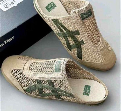 Onitsukkaa Tiger Mexico 66 Sabot Half Cut BEIGEGREEN