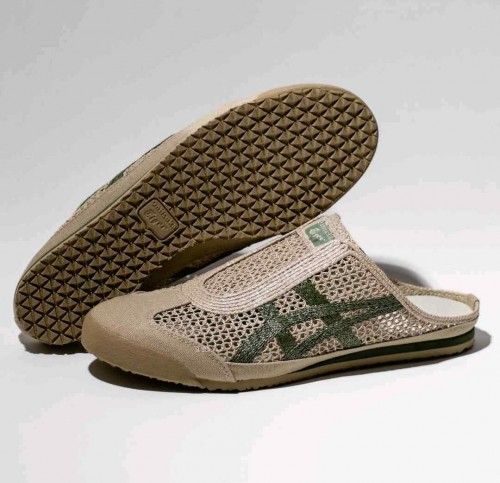 Onitsukkaa Tiger Mexico 66 Sabot Half Cut BEIGEGREEN