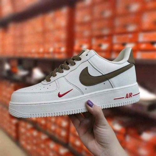 Nikkee Airforce 1 Mini Red Swoosh Coffee Milk fix