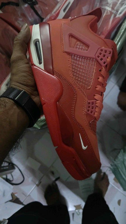 Nikkee JORDAN RETRO 4 X NIGEL SYLVESTER BRICK BY BRICK SEMI UA quality with keychain and Og box