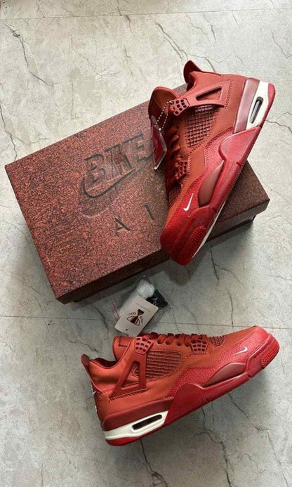 Nikkee JORDAN RETRO 4 X NIGEL SYLVESTER BRICK BY BRICK SEMI UA quality with keychain and Og box
