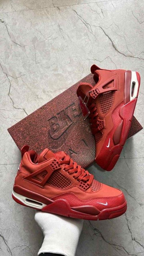 Nikkee JORDAN RETRO 4 X NIGEL SYLVESTER BRICK BY BRICK SEMI UA quality with keychain and Og box