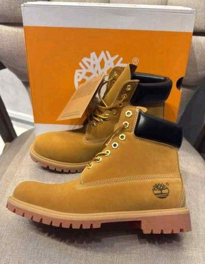 TIMBERlANNDD LONG BOOT WHEAT BROWN TAN Suede PREMIUM Quality