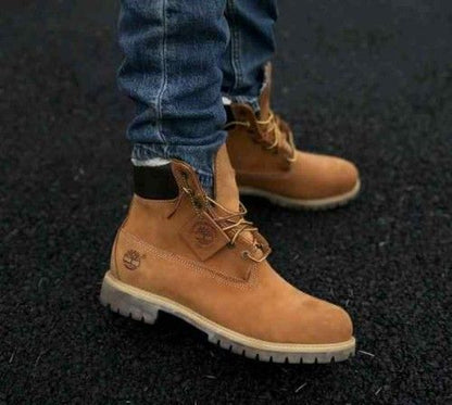 TIMBERlANNDD LONG BOOT WHEAT BROWN TAN Suede PREMIUM Quality