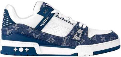 LOUISS VUITTONN TRAINERS MONOGRAM DENIM