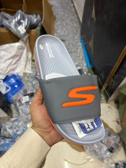 Skcherrs hyper burst go recovery grey orange