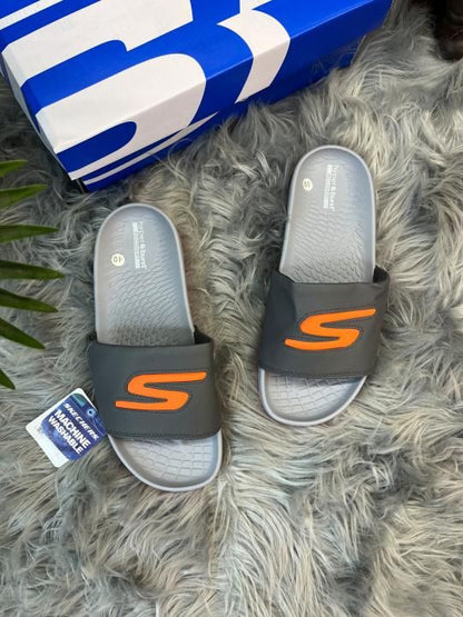 Skcherrs hyper burst go recovery grey orange