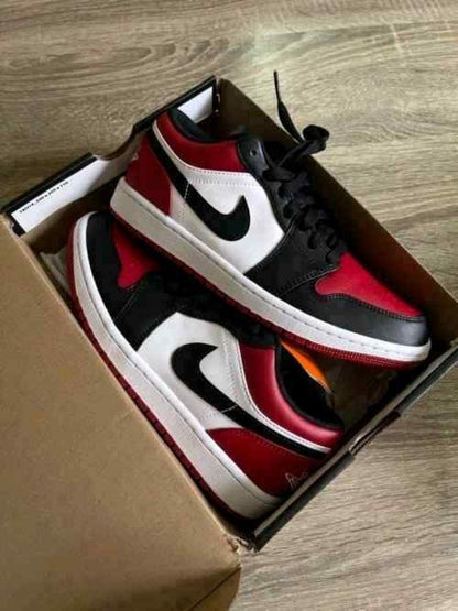 nikkee jordan retro 1 low BRED TOE