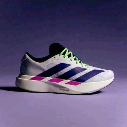 Aadidaass AdiZero Evo SL White Purple Lime Burst