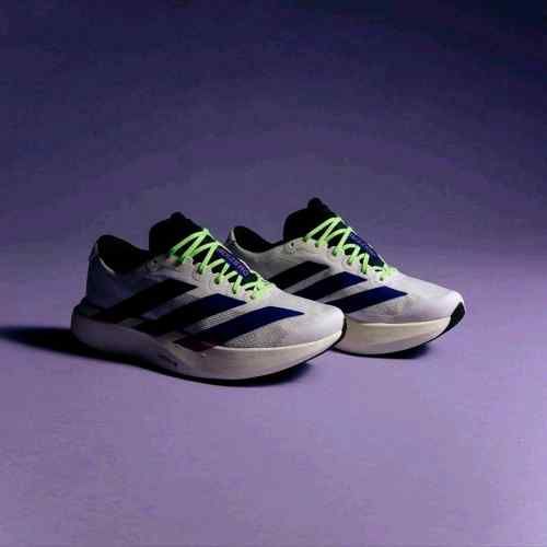 Aadidaass AdiZero Evo SL White Purple Lime Burst