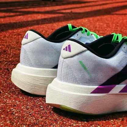 Aadidaass AdiZero Evo SL White Purple Lime Burst