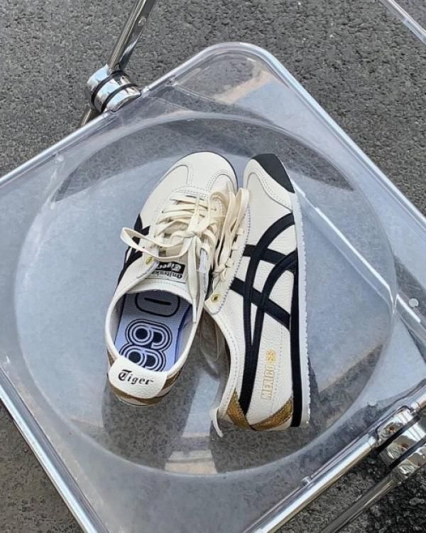 ONITSUKKA TIGER MEXICO 66 WHITE BLACK GOLD