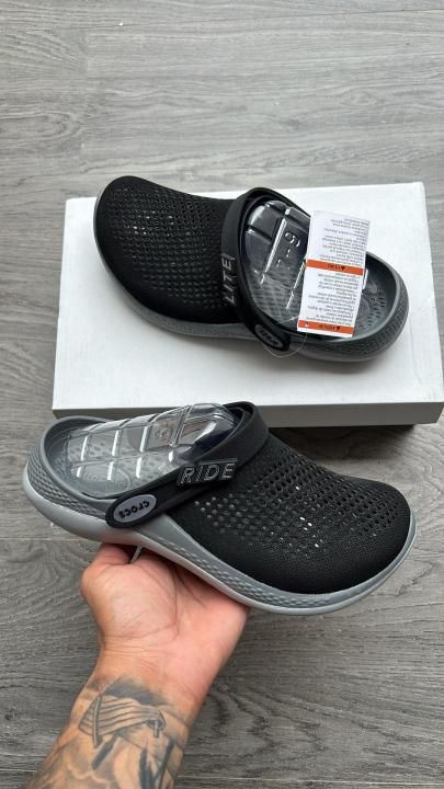 Croc lite ride 360 dark grey sole carry bag og box