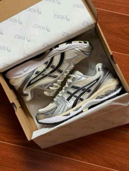 Asicss Gel Kayano 14 Black Cream Metallic Plum