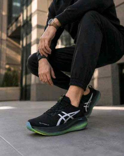 Asiccss Gel Nimbus 27 Black Neon Green
