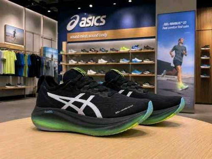 Asiccss Gel Nimbus 27 Black Neon Green