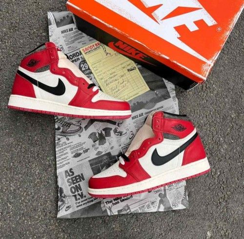 Nikkee Air Jordan Retro 1 High Lost And Found (With OG Box Yellow Bill & OG POWDER SOLE)