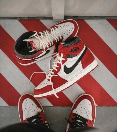 Nikkee Air Jordan Retro 1 High Lost And Found (With OG Box Yellow Bill & OG POWDER SOLE)