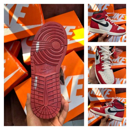 Nikkee Air Jordan Retro 1 High Lost And Found (With OG Box Yellow Bill & OG POWDER SOLE)
