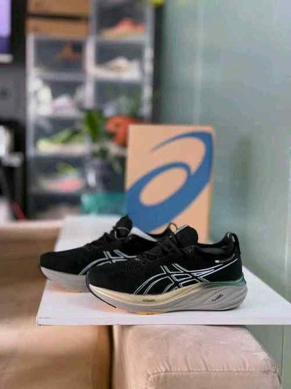 Asiccss Gel-Nimbus 26 Platinum Black Champagne