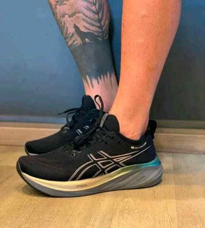 Asiccss Gel-Nimbus 26 Platinum Black Champagne