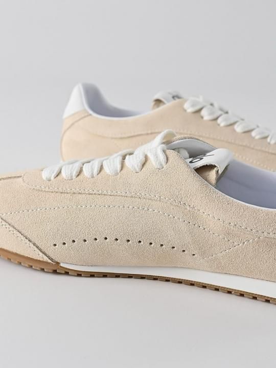 Alo Yoga Sunset Suede Sneakers Beige (