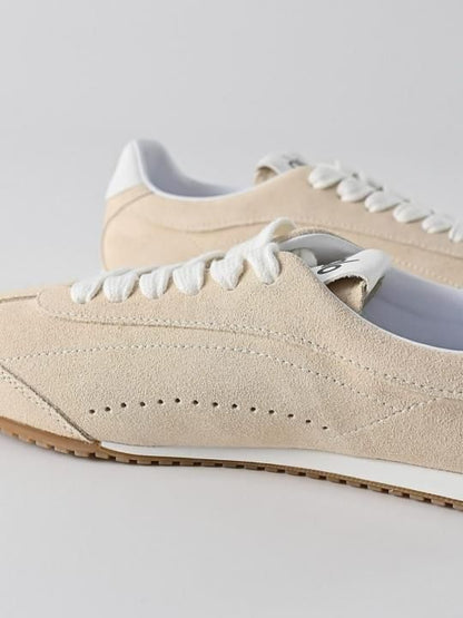 Alo Yoga Sunset Suede Sneakers Beige (